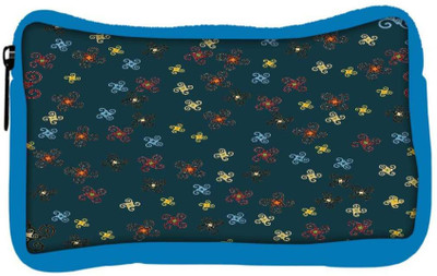 

Snoogg Eco Friendly Canvas Multicolor Designed Pattern Designer Student Pen Pencil Case Coin Purse Pouch Cosmetic Makeup Bag (BLUE) Pouch(Multicolor)
