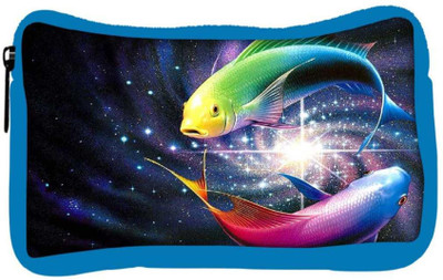 

Snoogg Eco Friendly Canvas Colorful Fish Designer Student Pen Pencil Case Coin Purse Pouch Cosmetic Makeup Bag (BLUE) Pouch(Multicolor)