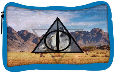 

Snoogg Eco Friendly Canvas Universe Wolf Student Pen Pencil Case Coin Purse Pouch Cosmetic Makeup Bag (BLUE) Pouch(Multicolor)