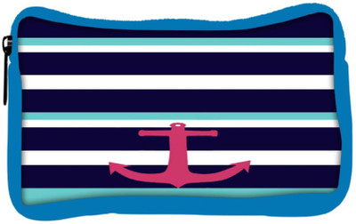 

Snoogg Eco Friendly Canvas Anchor Multi Stripe Student Pen Pencil Case Coin Purse Pouch Cosmetic Makeup Bag (BLUE) Pouch(Multicolor)