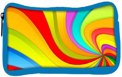 

Snoogg Eco Friendly Canvas Abstract Rainbow Design Designer Student Pen Pencil Case Coin Purse Pouch Cosmetic Makeup Bag (BLUE) Pouch(Multicolor)