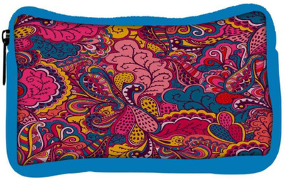 

Snoogg Eco Friendly Canvas Abstract Multicolor Leaves Designer Student Pen Pencil Case Coin Purse Pouch Cosmetic Makeup Bag (BLUE) Pouch(Multicolor)