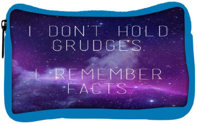 

Snoogg Eco Friendly Canvas Grudges & Facts Student Pen Pencil Case Coin Purse Pouch Cosmetic Makeup Bag (BLUE) Pouch(Multicolor)