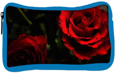 

Snoogg Eco Friendly Canvas Red Rose Designer Student Pen Pencil Case Coin Purse Pouch Cosmetic Makeup Bag (BLUE) Pouch(Multicolor)