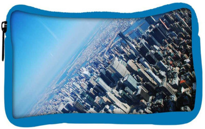 

Snoogg Eco Friendly Canvas New York From The Plane Designer Student Pen Pencil Case Coin Purse Pouch Cosmetic Makeup Bag (BLUE) Pouch(Multicolor)