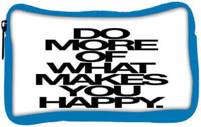 

Snoogg Eco Friendly Canvas Do More Of What Makes You Happy Student Pen Pencil Case Coin Purse Pouch Cosmetic Makeup Bag (BLUE) Pouch(Multicolor)
