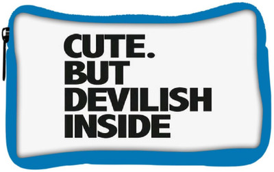 

Snoogg Eco Friendly Canvas Cute But Devilish Inside Student Pen Pencil Case Coin Purse Pouch Cosmetic Makeup Bag (BLUE) Pouch(Multicolor)