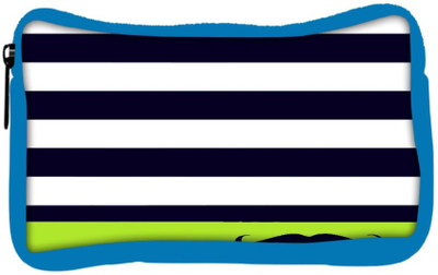 

Snoogg Eco Friendly Canvas Mustache Nautica Student Pen Pencil Case Coin Purse Pouch Cosmetic Makeup Bag (BLUE) Pouch(Multicolor)
