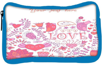 

Snoogg Eco Friendly Canvas Your Text Here White Pattern Designer Student Pen Pencil Case Coin Purse Pouch Cosmetic Makeup Bag (BLUE) Pouch(Multicolor)