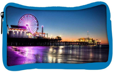 

Snoogg Eco Friendly Canvas Giant Wheel Designer Student Pen Pencil Case Coin Purse Pouch Cosmetic Makeup Bag (BLUE) Pouch(Multicolor)