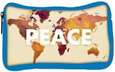 

Snoogg Eco Friendly Canvas Peace Designer Student Pen Pencil Case Coin Purse Pouch Cosmetic Makeup Bag (BLUE) Pouch(Multicolor)