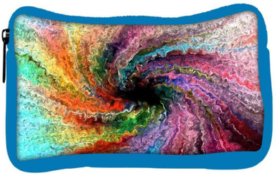 

Snoogg Eco Friendly Canvas Colorful Painting Abstract Designer Student Pen Pencil Case Coin Purse Pouch Cosmetic Makeup Bag (BLUE) Pouch(Multicolor)