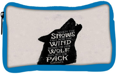 

Snoogg Eco Friendly Canvas The Pack Survives Student Pen Pencil Case Coin Purse Pouch Cosmetic Makeup Bag (BLUE) Pouch(Multicolor)