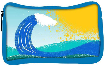 

Snoogg Eco Friendly Canvas Sea Waves Designer Student Pen Pencil Case Coin Purse Pouch Cosmetic Makeup Bag (BLUE) Pouch(Multicolor)