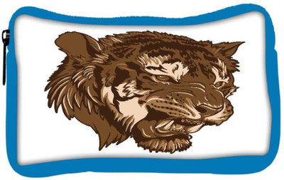 

Snoogg Eco Friendly Canvas Vector Tiger Student Pen Pencil Case Coin Purse Pouch Cosmetic Makeup Bag (BLUE) Pouch(Multicolor)