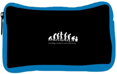 

Snoogg Eco Friendly Canvas Evolution Designer Student Pen Pencil Case Coin Purse Pouch Cosmetic Makeup Bag (BLUE) Pouch(Multicolor)