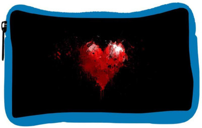 

Snoogg Eco Friendly Canvas Broken Heart Designer Student Pen Pencil Case Coin Purse Pouch Cosmetic Makeup Bag (BLUE) Pouch(Multicolor)