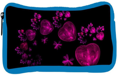 

Snoogg Eco Friendly Canvas Happy Valentine Heart Designer Student Pen Pencil Case Coin Purse Pouch Cosmetic Makeup Bag (BLUE) Pouch(Multicolor)