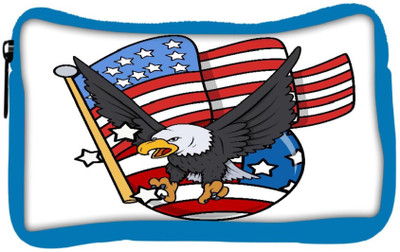 

Snoogg Eco Friendly Canvas Eagle And Us Flag Celebration Patriotic Design Student Pen Pencil Case Coin Purse Pouch Cosmetic Makeup Bag (BLUE) Pouch(Multicolor)