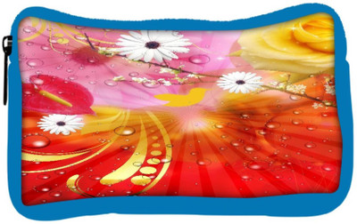 

Snoogg Eco Friendly Canvas Fantasy Flowers Background Student Pen Pencil Case Coin Purse Pouch Cosmetic Makeup Bag (BLUE) Pouch(Multicolor)
