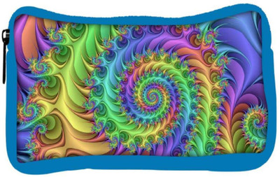 

Snoogg Eco Friendly Canvas Multicolor Abstract Design Designer Student Pen Pencil Case Coin Purse Pouch Cosmetic Makeup Bag (BLUE) Pouch(Multicolor)