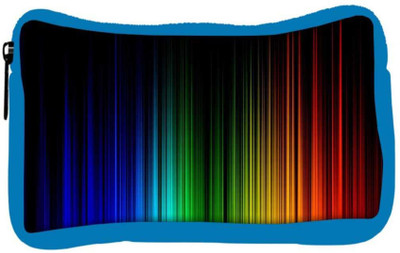 

Snoogg Eco Friendly Canvas Rainbow Color Design Designer Student Pen Pencil Case Coin Purse Pouch Cosmetic Makeup Bag (BLUE) Pouch(Multicolor)