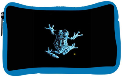 

Snoogg Eco Friendly Canvas Frog On My Phone Student Pen Pencil Case Coin Purse Pouch Cosmetic Makeup Bag (BLUE) Pouch(Multicolor)