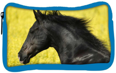 

Snoogg Eco Friendly Canvas Black Horse Designer Student Pen Pencil Case Coin Purse Pouch Cosmetic Makeup Bag (BLUE) Pouch(Multicolor)