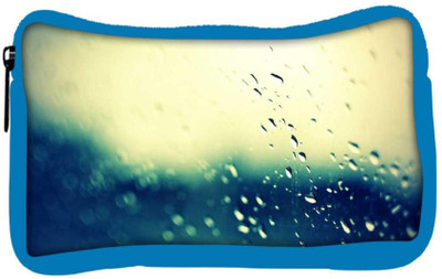 

Snoogg Eco Friendly Canvas Water Drops Designer Student Pen Pencil Case Coin Purse Pouch Cosmetic Makeup Bag (BLUE) Pouch(Multicolor)