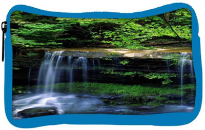 

Snoogg Eco Friendly Canvas Waterfall Scenerary Designer Student Pen Pencil Case Coin Purse Pouch Cosmetic Makeup Bag (BLUE) Pouch(Multicolor)