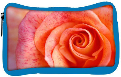 

Snoogg Eco Friendly Canvas Abstract Rose Designer Student Pen Pencil Case Coin Purse Pouch Cosmetic Makeup Bag (BLUE) Pouch(Multicolor)