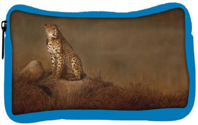 

Snoogg Eco Friendly Canvas Leopard Designer Student Pen Pencil Case Coin Purse Pouch Cosmetic Makeup Bag (BLUE) Pouch(Multicolor)