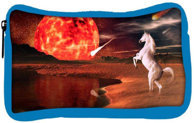

Snoogg Eco Friendly Canvas White Horse Designer Student Pen Pencil Case Coin Purse Pouch Cosmetic Makeup Bag (BLUE) Pouch(Multicolor)