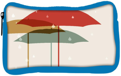 

Snoogg Eco Friendly Canvas Abstract Rainy Season Background Student Pen Pencil Case Coin Purse Pouch Cosmetic Makeup Bag (BLUE) Pouch(Multicolor)