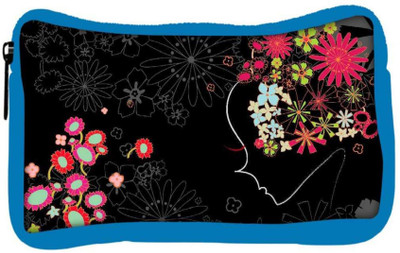 

Snoogg Eco Friendly Canvas Flower Girl Designer Student Pen Pencil Case Coin Purse Pouch Cosmetic Makeup Bag (BLUE) Pouch(Multicolor)