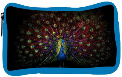 

Snoogg Eco Friendly Canvas Peacock Designer Student Pen Pencil Case Coin Purse Pouch Cosmetic Makeup Bag (BLUE) Pouch(Multicolor)