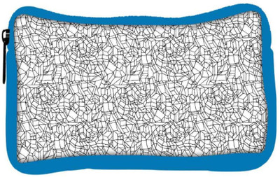 

Snoogg Eco Friendly Canvas Abstract Black And White Design Designer Student Pen Pencil Case Coin Purse Pouch Cosmetic Makeup Bag (BLUE) Pouch(Multicolor)