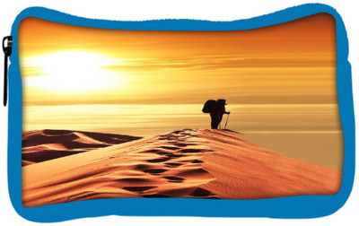 

Snoogg Eco Friendly Canvas Desert Sunset Student Pen Pencil Case Coin Purse Pouch Cosmetic Makeup Bag (BLUE) Pouch(Multicolor)