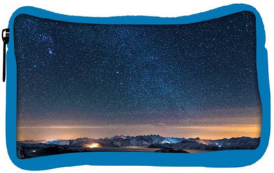 

Snoogg Eco Friendly Canvas Awesome Stars Designer Student Pen Pencil Case Coin Purse Pouch Cosmetic Makeup Bag (BLUE) Pouch(Multicolor)