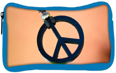 

Snoogg Eco Friendly Canvas Peace And Love Designer Student Pen Pencil Case Coin Purse Pouch Cosmetic Makeup Bag (BLUE) Pouch(Multicolor)