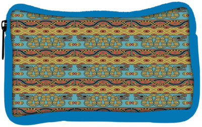 

Snoogg Eco Friendly Canvas Aztec Pattern Mustard Student Pen Pencil Case Coin Purse Pouch Cosmetic Makeup Bag (BLUE) Pouch(Multicolor)