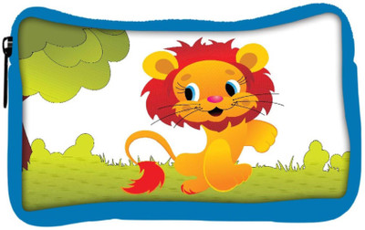 

Snoogg Eco Friendly Canvas Cute Animal Lion Student Pen Pencil Case Coin Purse Pouch Cosmetic Makeup Bag (BLUE) Pouch(Multicolor)