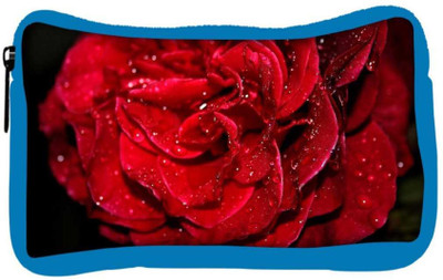 

Snoogg Eco Friendly Canvas Water On Red Rose Designer Student Pen Pencil Case Coin Purse Pouch Cosmetic Makeup Bag (BLUE) Pouch(Multicolor)