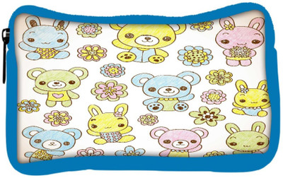 

Snoogg Eco Friendly Canvas Hand Drawn Teddy Bear Student Pen Pencil Case Coin Purse Pouch Cosmetic Makeup Bag (BLUE) Pouch(Multicolor)