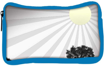 

Snoogg Eco Friendly Canvas Sun Rays Designer Student Pen Pencil Case Coin Purse Pouch Cosmetic Makeup Bag (BLUE) Pouch(Multicolor)