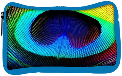 

Snoogg Eco Friendly Canvas Peacock Feather Student Pen Pencil Case Coin Purse Pouch Cosmetic Makeup Bag (BLUE) Pouch(Multicolor)