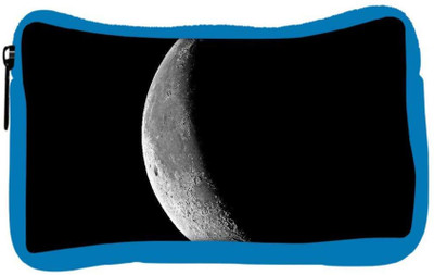

Snoogg Eco Friendly Canvas Half Moon Designer Student Pen Pencil Case Coin Purse Pouch Cosmetic Makeup Bag (BLUE) Pouch(Multicolor)