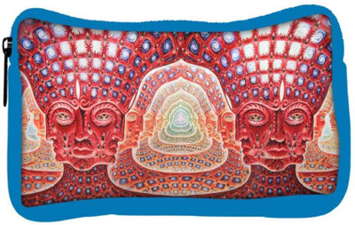 

Snoogg Eco Friendly Canvas Fractal Face Designer Student Pen Pencil Case Coin Purse Pouch Cosmetic Makeup Bag (BLUE) Pouch(Multicolor)