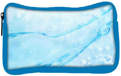 

Snoogg Eco Friendly Canvas Water Drops Designer Student Pen Pencil Case Coin Purse Pouch Cosmetic Makeup Bag (BLUE) Pouch(Multicolor)