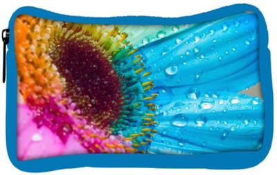

Snoogg Eco Friendly Canvas Water Colorful Flowers Designer Student Pen Pencil Case Coin Purse Pouch Cosmetic Makeup Bag (BLUE) Pouch(Multicolor)